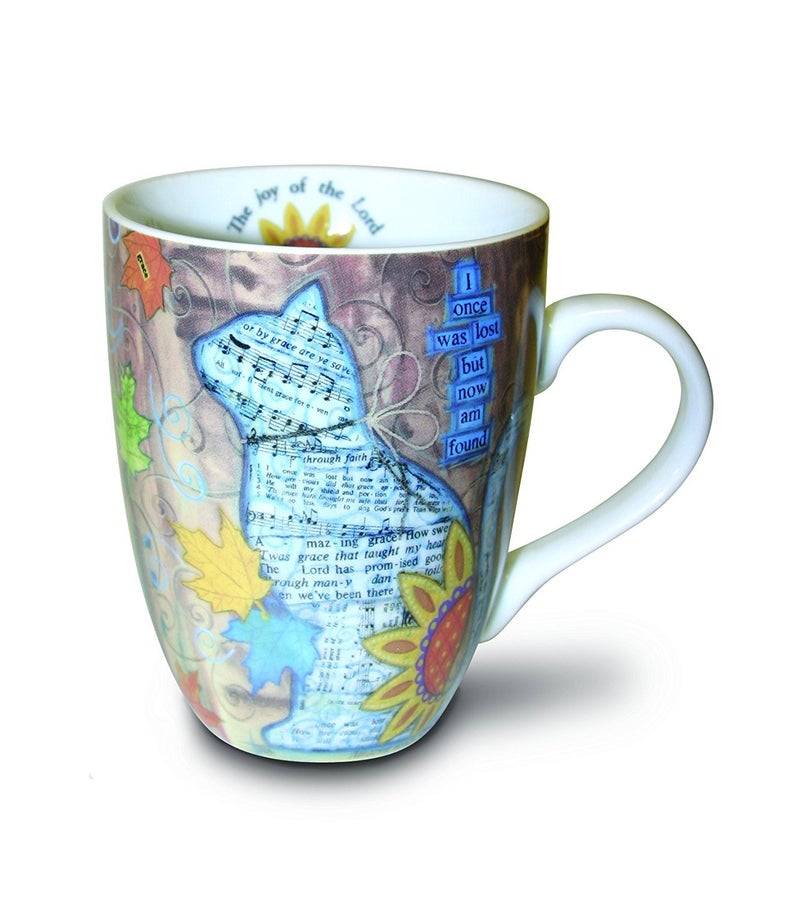 Divinity Boutique 22188 Boxed Ceramic Mugs, 1 Count (Pack of 1), Autumn Cat - Image 1